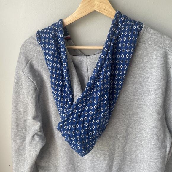 Tommy‎ Hilfiger Jersey Knit Hooded Sweatshirt Womens Size XL Heather Grey - Picture 9 of 9